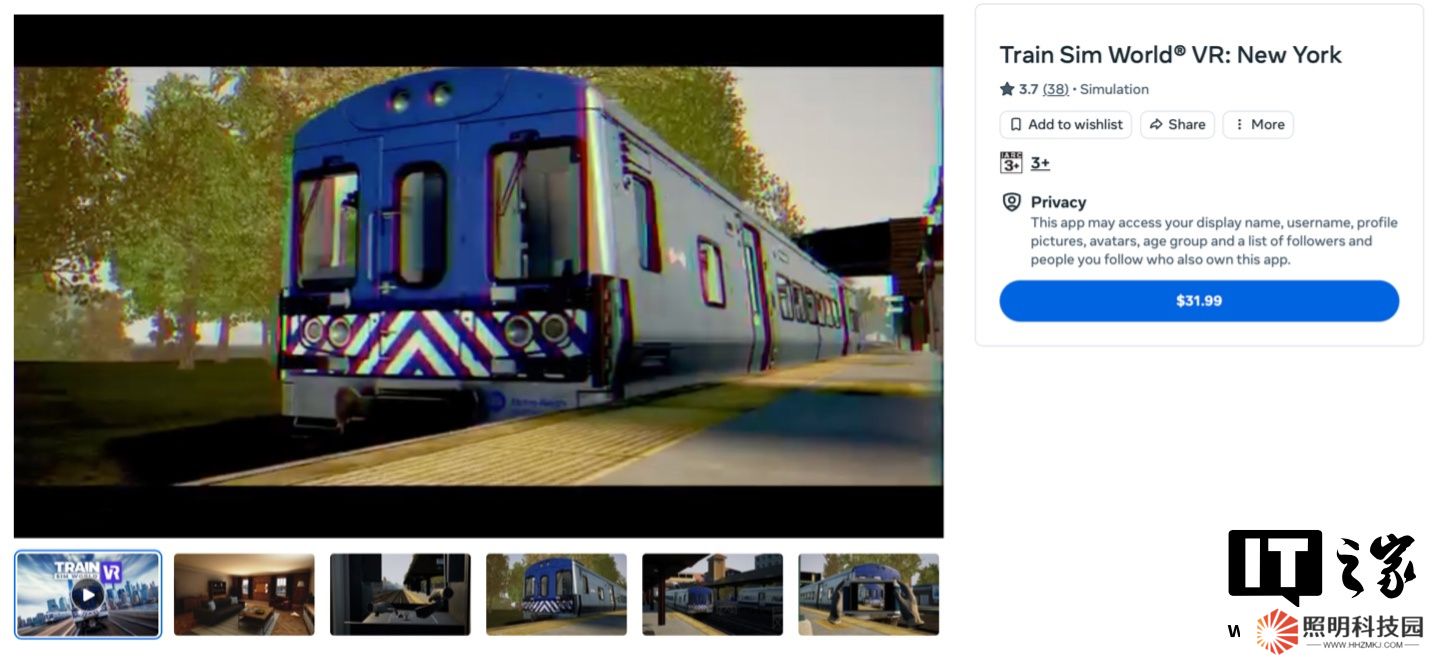 第一人稱駕駛美國紐約 MTA 通勤列車，游戲《模擬火車世界》正式登陸 Quest VR 平臺